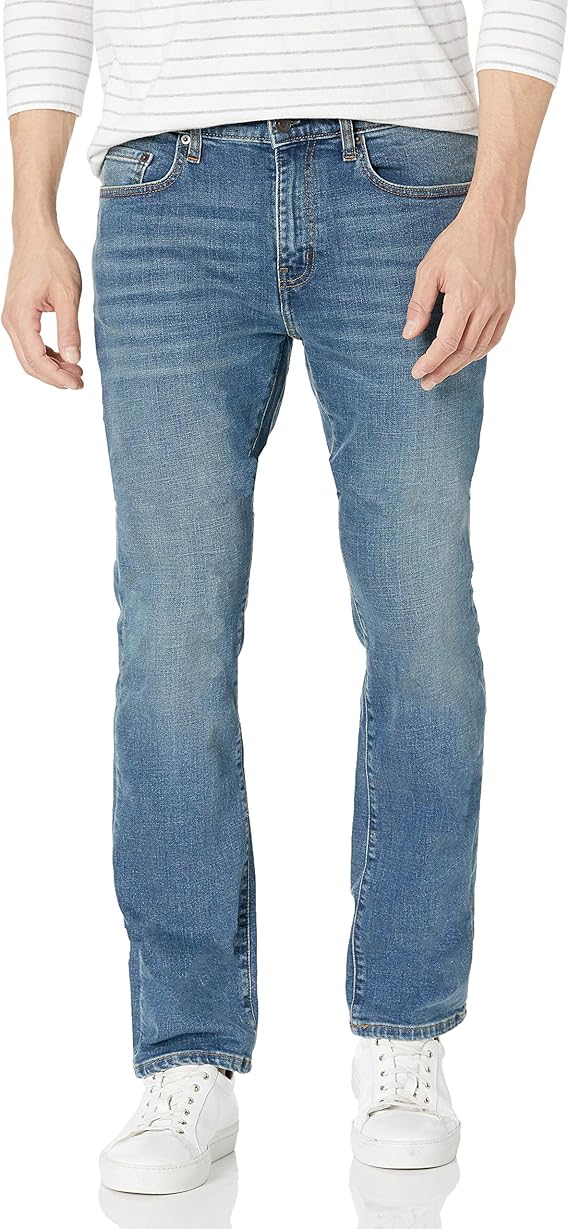 Amazon Essentials Men's Jeans, Slim Fit Stretch, Bootcut - Discontinued Colours