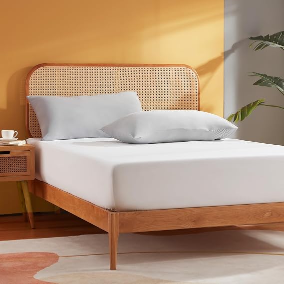 Sonive Super King Fitted Sheet, Breathable Bed Sheets Wrinkle-Resistant
