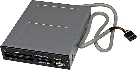 StarTech 22-in-1 Internal Card Reader USB 2.0 3.5in Bay (35FCREADBK3)