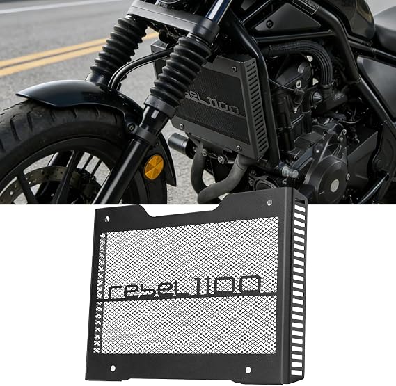 WOOGA Motorcycle Radiator Grille Guard Protector Grill Protective Cover Radiator & Oil Cooler Guards replacement for HO&NDA Rebel 1100 CMX1100 CMX 1100 Accessories 2021 2022 2023 2024