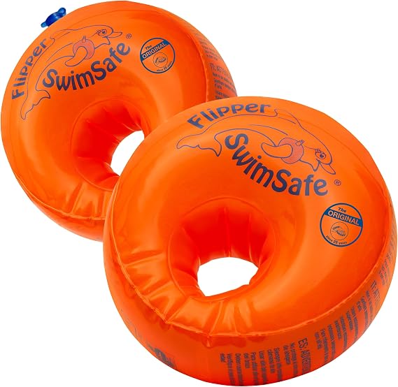 Flipper SwimSafe - Swimming Aid for Toddlers Armbands with Unbreakable PE Foam Core for Swimming Learning Test Winner Stiftung Warentest 05/2024