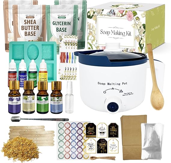 LFISGNN Soap Making Kit with Soap Melter for Adults Begineer