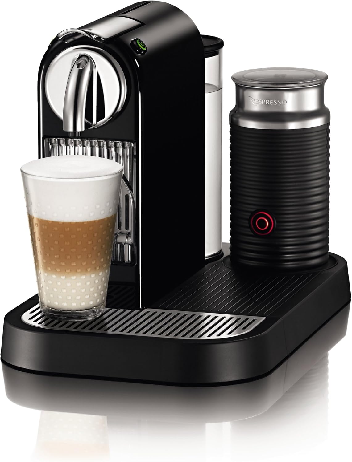 Parallel import Nespresso D121-US4-BK-NE1 Espresso Maker with Aeroccino Milk Frother, Black Espresso Maker