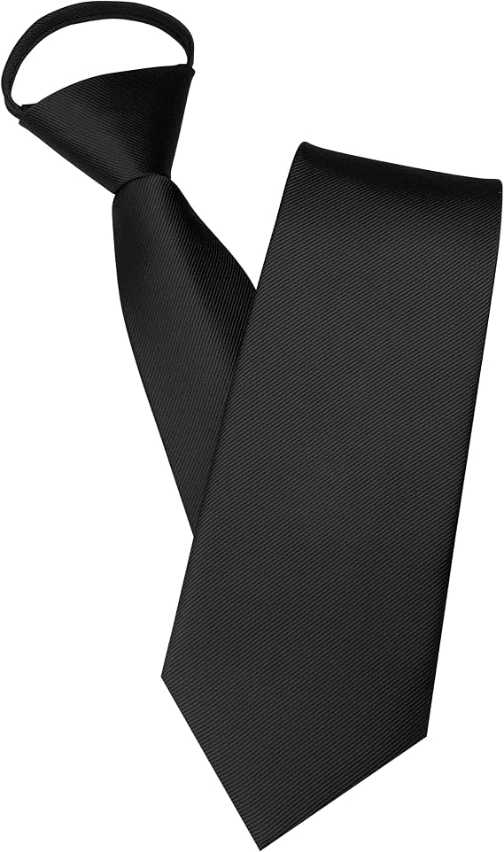 RBOCOTT Solid Color 3.15" Pre-tied Tie Adjustable Necktie for Business and Wedding Party 8cm