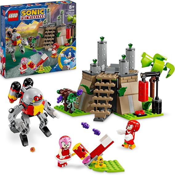 LEGO Sonic the Hedgehog Knuckles and the Master Emerald Shrine Video Game Collectible Toy for Kids, Gamer Gift, Adventure Building Set for 8 Plus Year Old Boys and Girls 76998
