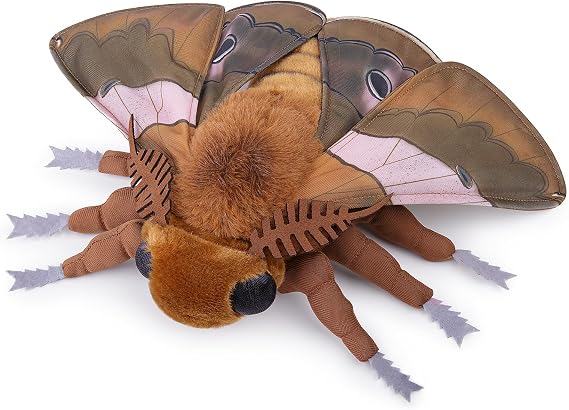 lilizzhoumax Simulation Ginkgo moth Plush Toy 10.62inch Soft Realistic Ginkgo moth Stuffed Animal Plush Toy for Kids Insect lovers Boys and Girls Gifts Home Decoration brown