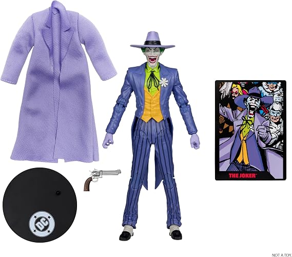 McFarlane Toys - DC Direct Page Punchers Joker (Sonsuz Dünyalarda Kriz) Çizgi Roman ile 7 inç Aksiyon Figürü