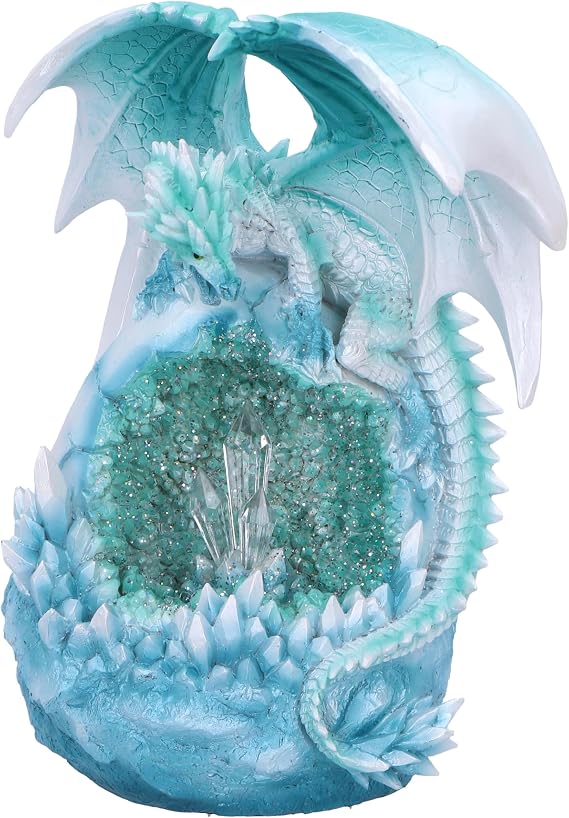 Nemesis Now Northern Lights White Dragon & Crystal W/LED 20.5cm