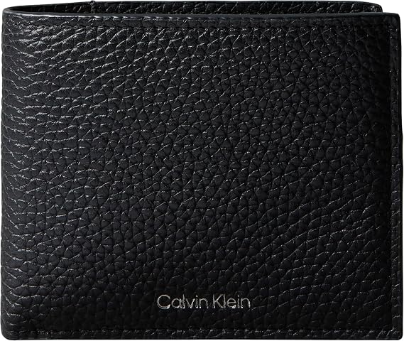 Calvin Klein FOIL EMBOSS BILLFOLD W/COIN Erkek Cüzdan Black OS