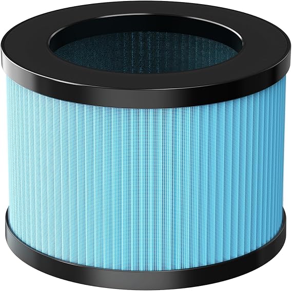 Efficiency Replacement Filter for AROEVE DH-JH12 Air Purifier, 4-in-1 Filter with High-Efficiency Activated Carbon&Prefilter–Captures Hair Dust Smoke Pollen Dander Odors VOCs–Lasts 3-6 Months