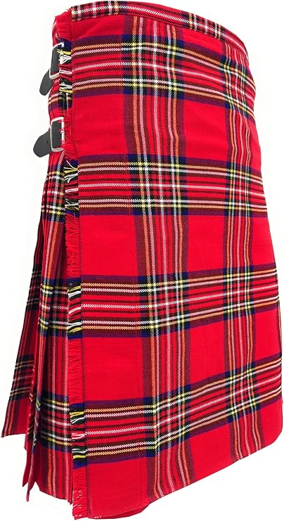 Tartan Tweeds Men's 8 Yard Wool Blend Kilt, 12oz Weight, Extra Deep Pleats, Standard Fit