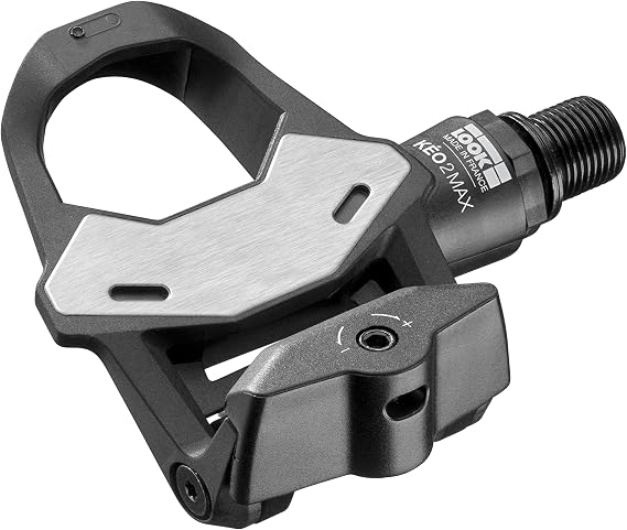 LOOK Cycle - KEO 2 Max Bike Pedals - Large 500mm² Contact Area - Full Power Transfer - Ultra Lightweight Pedals - Adjustable Tension