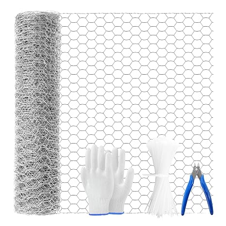 Newthinking Chicken Wire 40cm x 10m, Chicken Wire Mesh Roll for Garden
