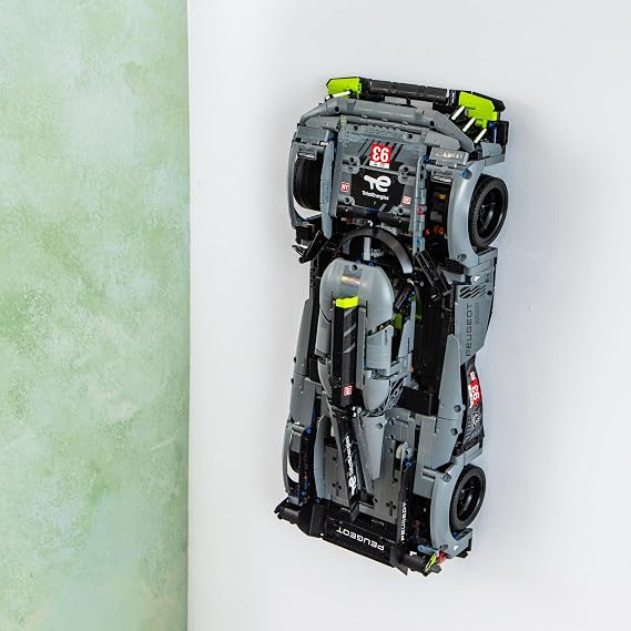 Wall Mount Hook Compatible With Lego Technic PEUGEOT 9X8 24H Le Mans Hybrid Hypercar 42156 - Manufactured in the UK - Car NOT Included