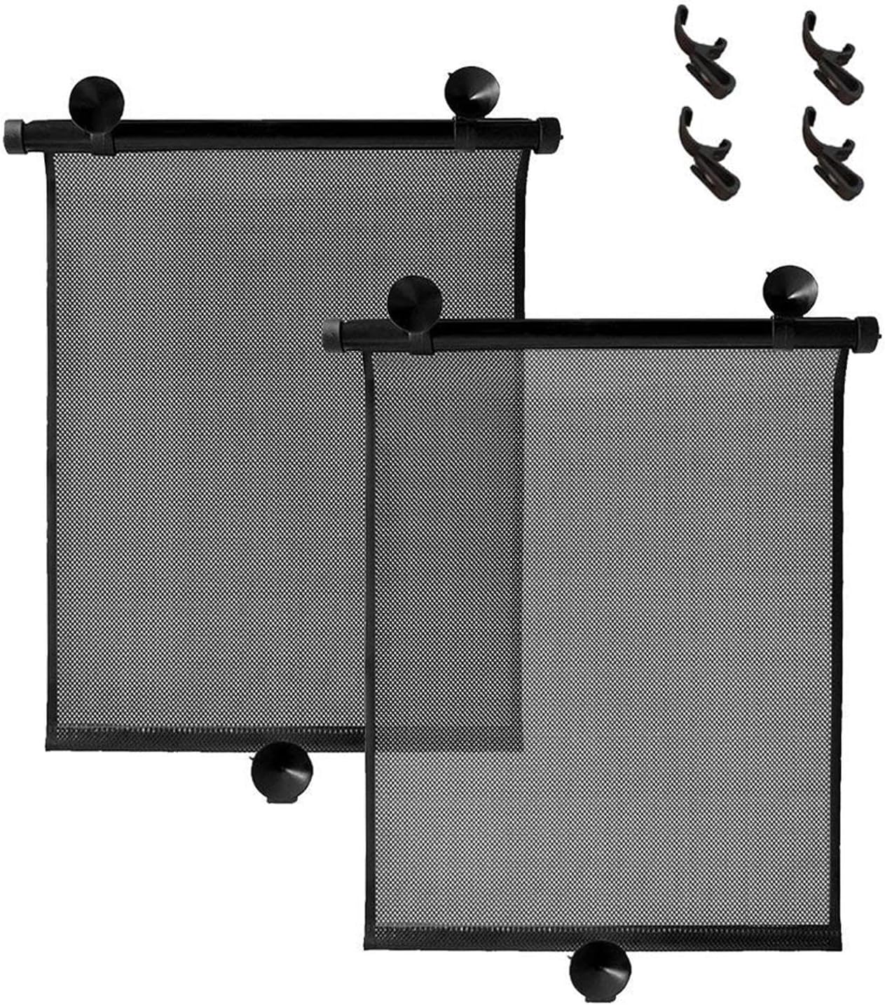 Car Sun Shade, 2 Pack Car Side Window Sunshades, UV Sun Protection Car Side Window Shade Car Accessoriesblack