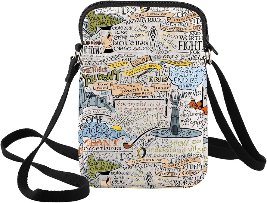 BWWKTOP Sam Quotes Crossbody Purse Movie Inspired Gift Samwise Fans Shoulder Bag Sam Fans Gift Movie Merch
