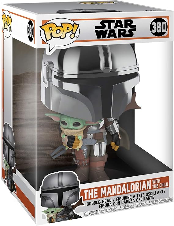 Funko Pop Figür Starwars:Mandalorian-10"Mandolarian With Chrome