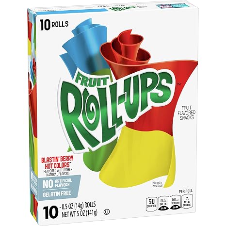 Betty Crocker Fruit Roll-Ups Blastin Berry 5oz (141g)