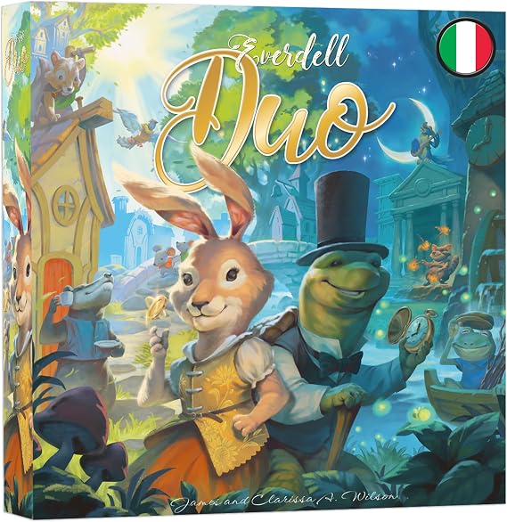 Asmodee Everdell Duo - 2 Player Version of the Famous Everdell, Strategy and City Building Game, 2 Players, 10+ Years, 30-60 Minutes, Italian Edition