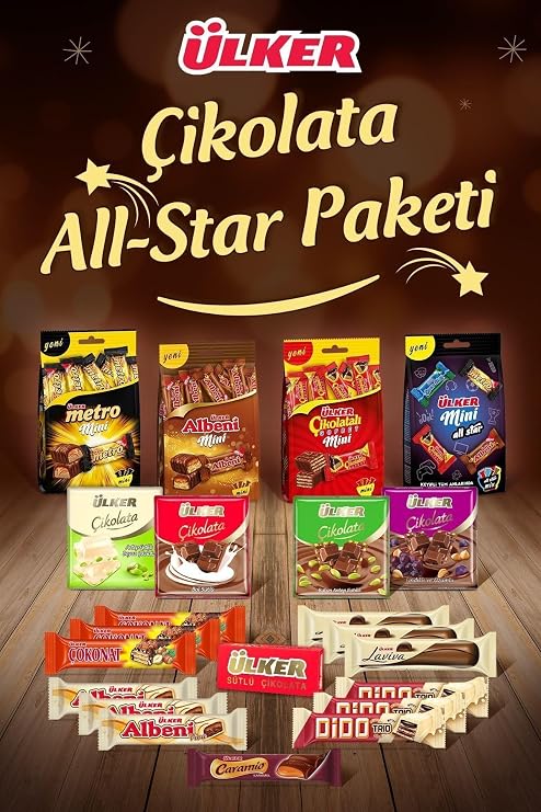 Ülker Çikolata All-Star Paketi, Çoklu Çikolata Seti 6915632830380