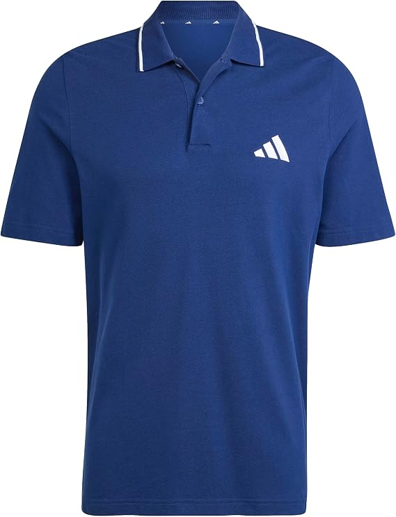 adidas Men's Essentials Small Logo Pique Polo Shirt