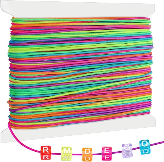 Caianwin 40M Bracelet String 1mm Sturdy Rainbow String