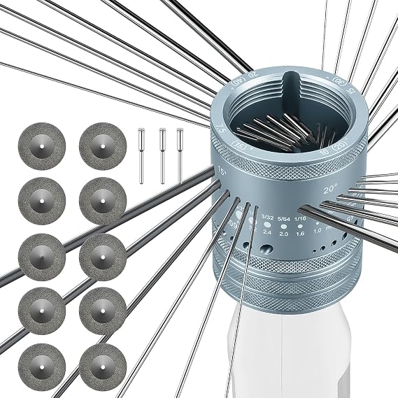 Tungsten Electrode Sharpener Grinder with 6 Sizes 8 Angles 48 Holes