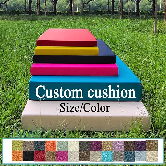 Cushion Custom Window Bench Pillows Chair Cushions Indoor Furniture Removable Cover Anti-Slip Indoor Furniture Cushions Personalize Sofa Couch Chair Cushion