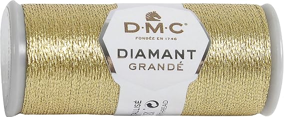 DMC - Diamant Grandé single strand indivisible, glides perfectly on all types of fabrics| Traditional embroidery and cross stitch - 20 m, 6 colours