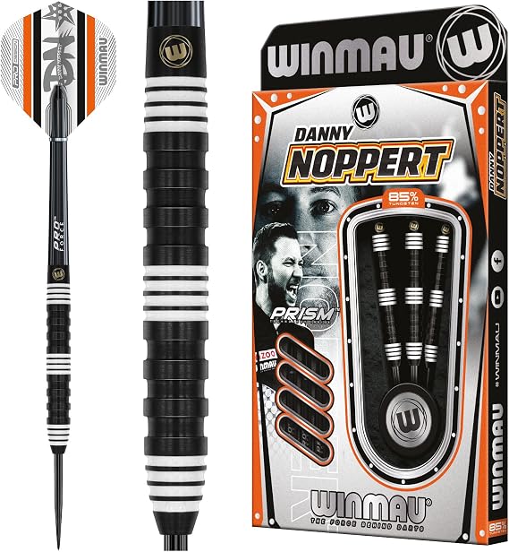 WINMAU Darts - 85% Pro Series Professional Dart Set with Dart Flights and Dart Shafts (Stems)
