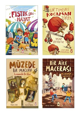 2-3.Sınıf Okuma Seti Fıstık Gibi Hayat Sırtımdaki Kocaman Torba Müzede Bir Macera Bir Aile Macerası Çikolata Meselesi 4 Kitap