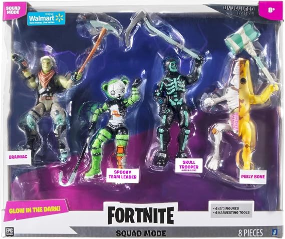 Fortnite Squad Mode Glow in the Dark Amvolt Edition 4 Pack