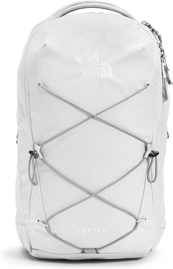 THE NORTH FACE Women's Jester Luxe Everyday Laptop Backpack, Tnf Black Heather/Burnt Coral Metallic, One Size, Classic