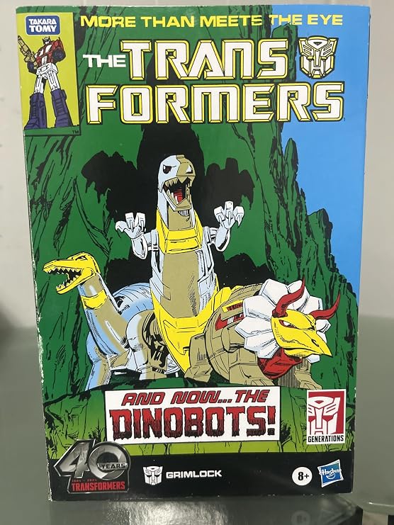 Transformers Generations Comic Edition Grimlock 8.5-Inch Action Figure with Accessories, 40th Anniversary Collectible