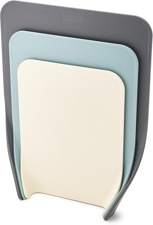 Joseph Joseph 60122 Nest Chop 3’Lü Kesme Tahtası Seti, Plastik, 5,7 X 25,5 X 34,3 Cm