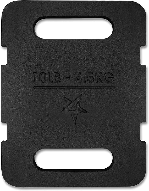 Yes4All Adjustable Rack Plate with Straps Racking Swing Squat Strength Training - Multiple Weight: 10lb to 40lb