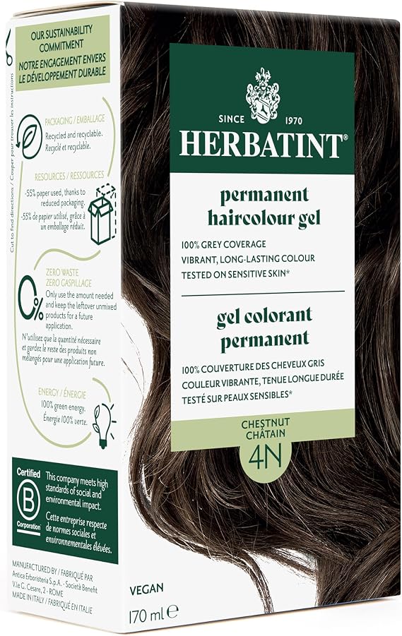 Herbatint 4N Chatain Kestane Saç Boyası, 135 Ml