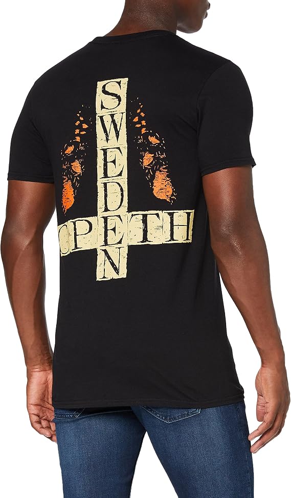 Plastic Head Men's Opeth Haxprocess TSFB Crew Neck Short Sleeve T-Shirt, Black, Large
