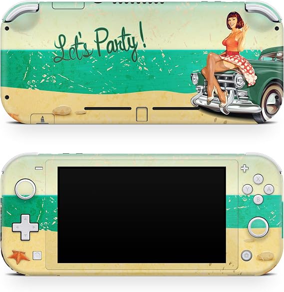 粘着性のあるデザイン レトロスキン Nintendo Switch liteと互換性があり、緑色はSwitch liteビニール3mステッカーフルラップカバー