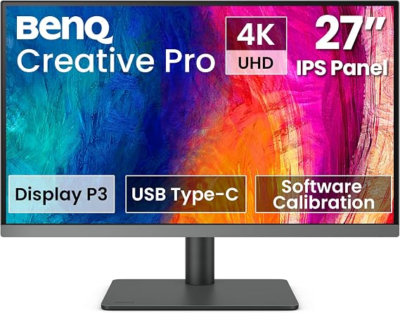 BenQ Creative Pro PD2706U 27 inch 4K Monitor 90W USB-C UHD P3