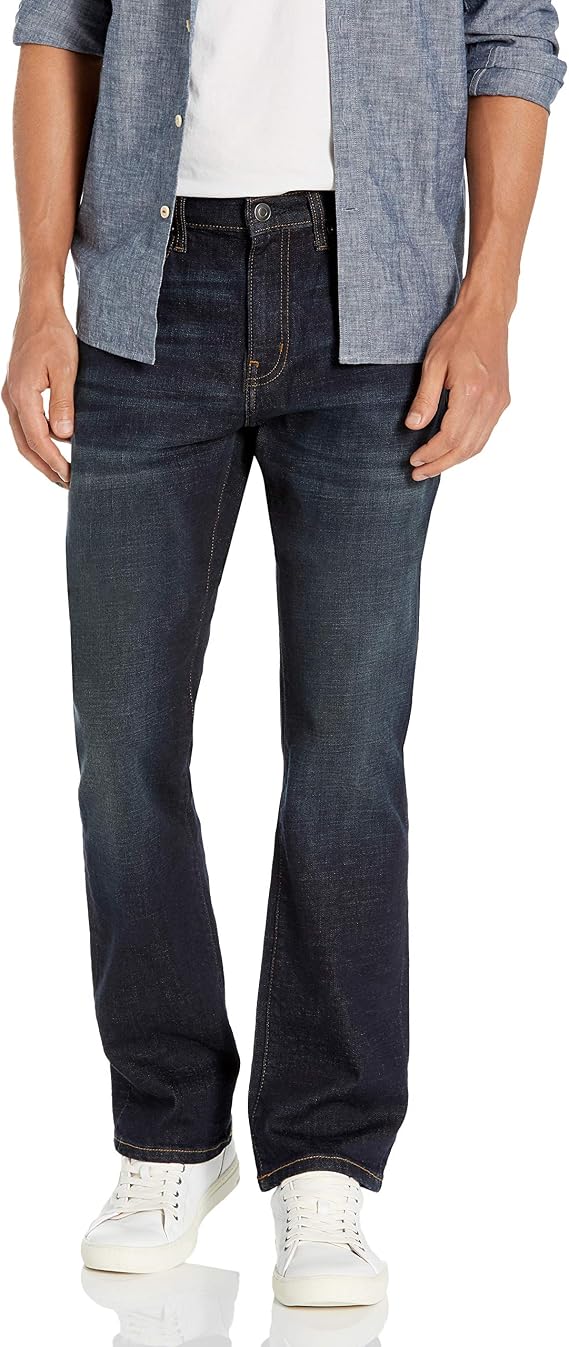Amazon Essentials Men's Jeans, Slim Fit Stretch, Bootcut - Discontinued Colours