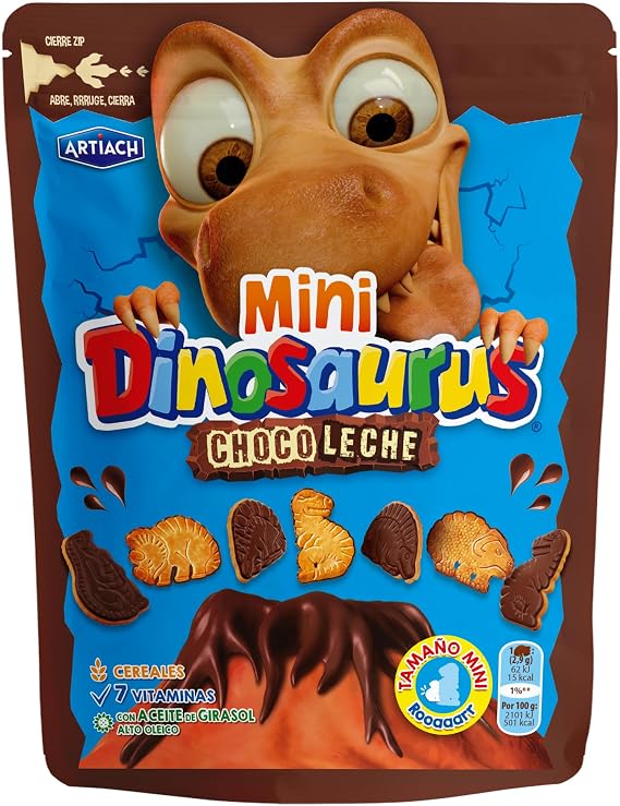Mini Dinosaurus Milk Chocolate with ZIP closure 100g