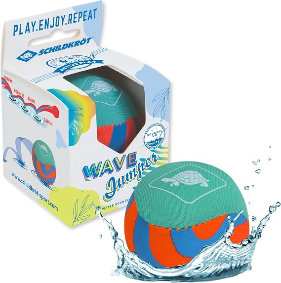 Schildkröt Wave Jumper | Bouncing Ball on Water Ø 55 mm | Ideal Pool, Beach and Lake | Floating and Resistant | Fun for All Ages