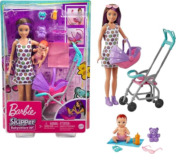 Barbie Skipper Babysitters Inc. Playset Skipper Babysitter Doll Brunette
