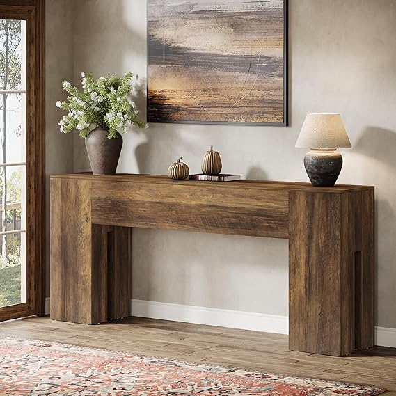 Tribesigns 71-Inch Long Console Table for Entryway, Farmhouse Sofa Console