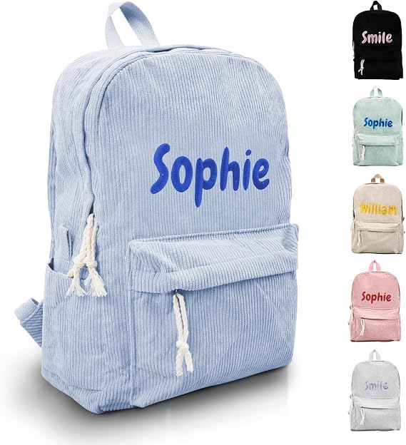 Personalized Backpack, Customized Children Backpack, Blue