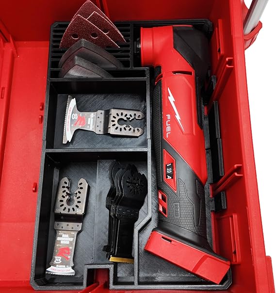 M18 Multi Tool Organizer for Milwaukee Packout Drawers- Fits Tool Models 2836 and 2626