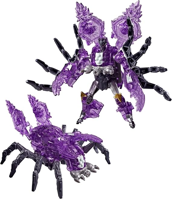 Transformers CYBERWORLD Airachnid Armoured Cyber Changers Energon Surge Action Figure | Quick Change to Spider Mode | Robot Toys for Kids 6+