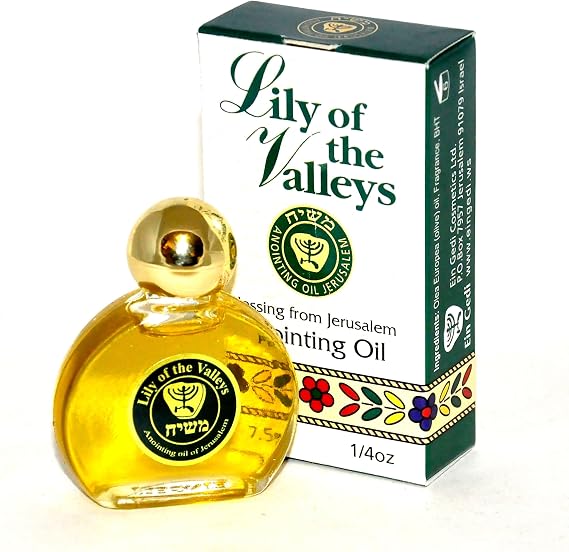 Anointing Oil 7.5 ml - 1/4oz From The Holyland Jerusalem (1 bottle) (Lily Of The Valleys)