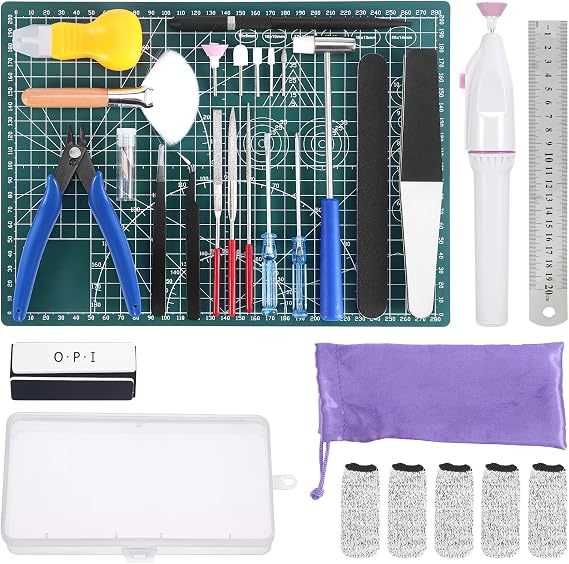 Fippy 29PCS Model Kit Tools, Gundam Model Tool Kit, Model Making Tools Hobby Building Tools Kit for Gundam Basic Model Assembling, Building and Repairing